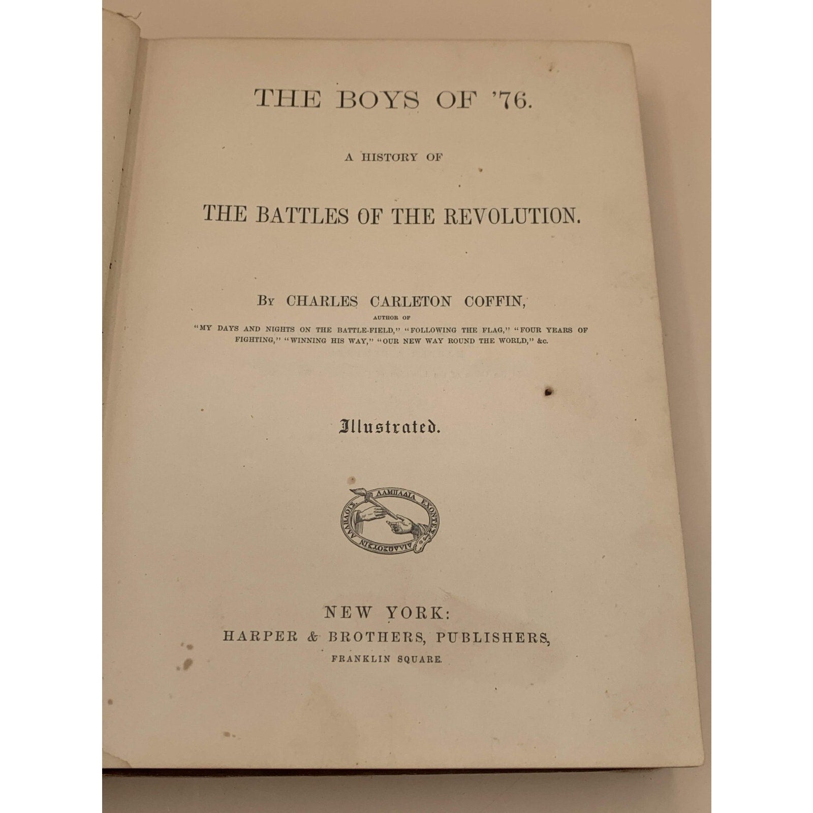 Rare Antique “The Boys of ’76” 1876 First Edition Illustrated New York: Harper &