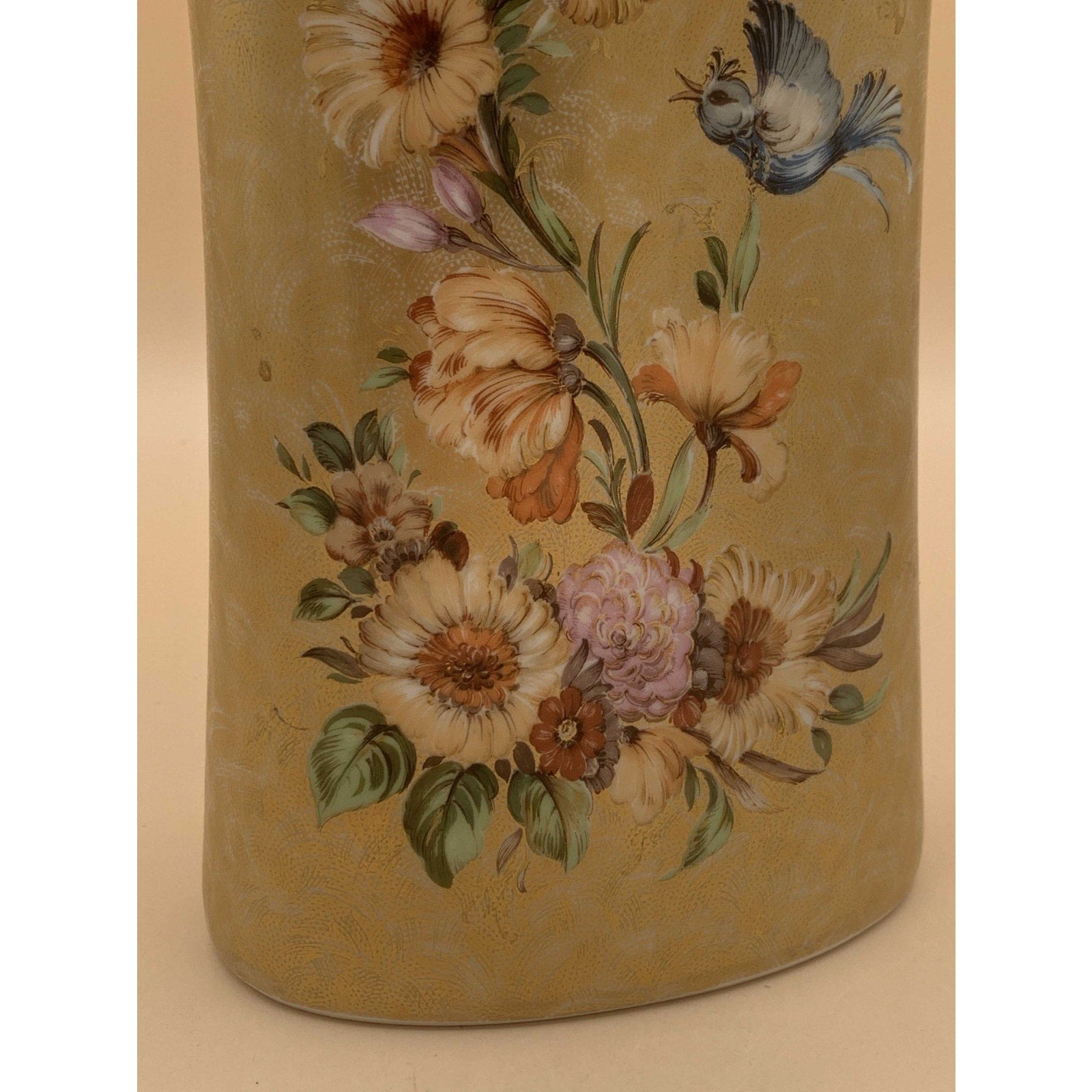 Vintage Porcelain Kaiser Fraumerey by Nossek Hand Painted Birds &Flowers Signed