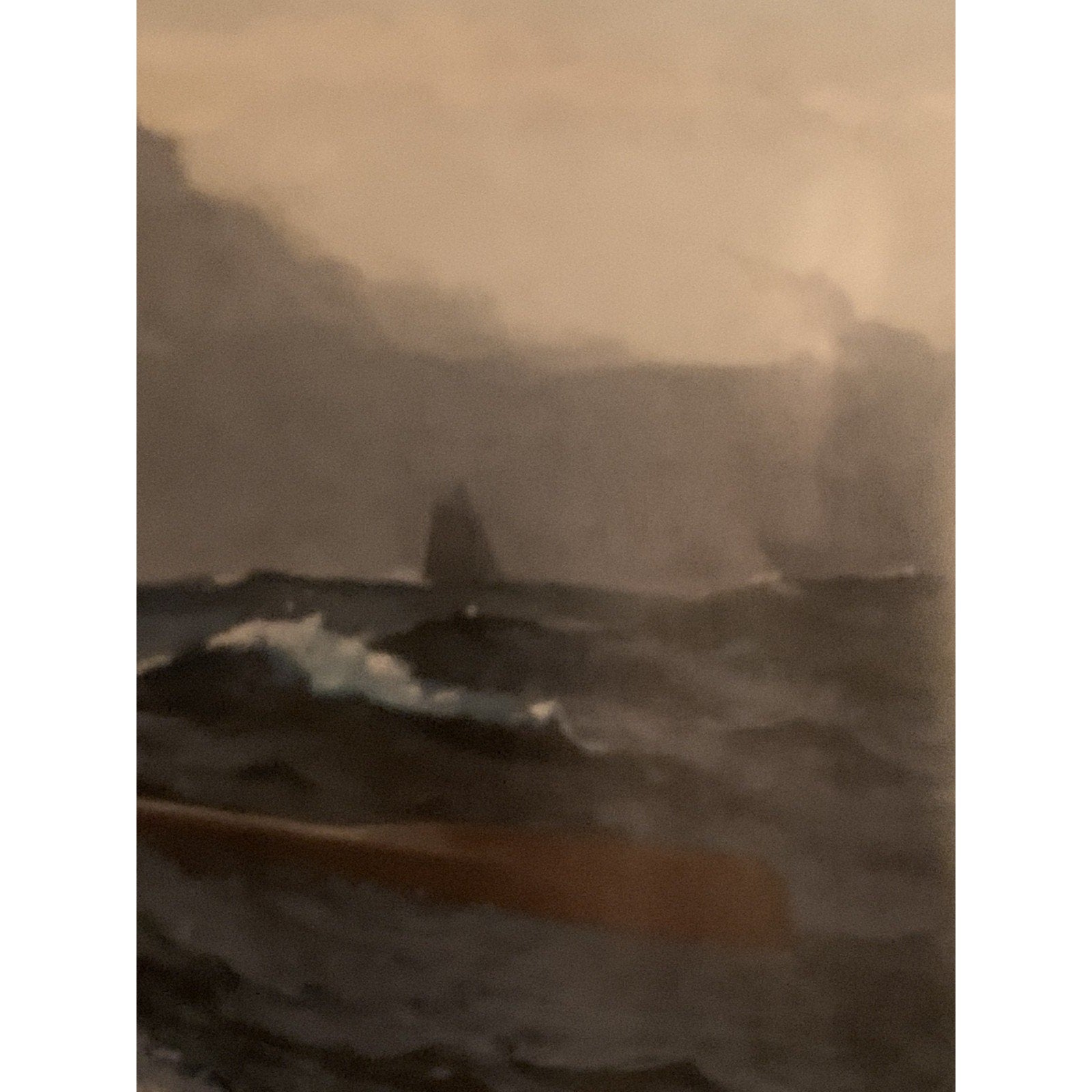 “Nebelwarnung” (The Fog Warning) by Winslow Homer Fisherman Painting Vintage Pri