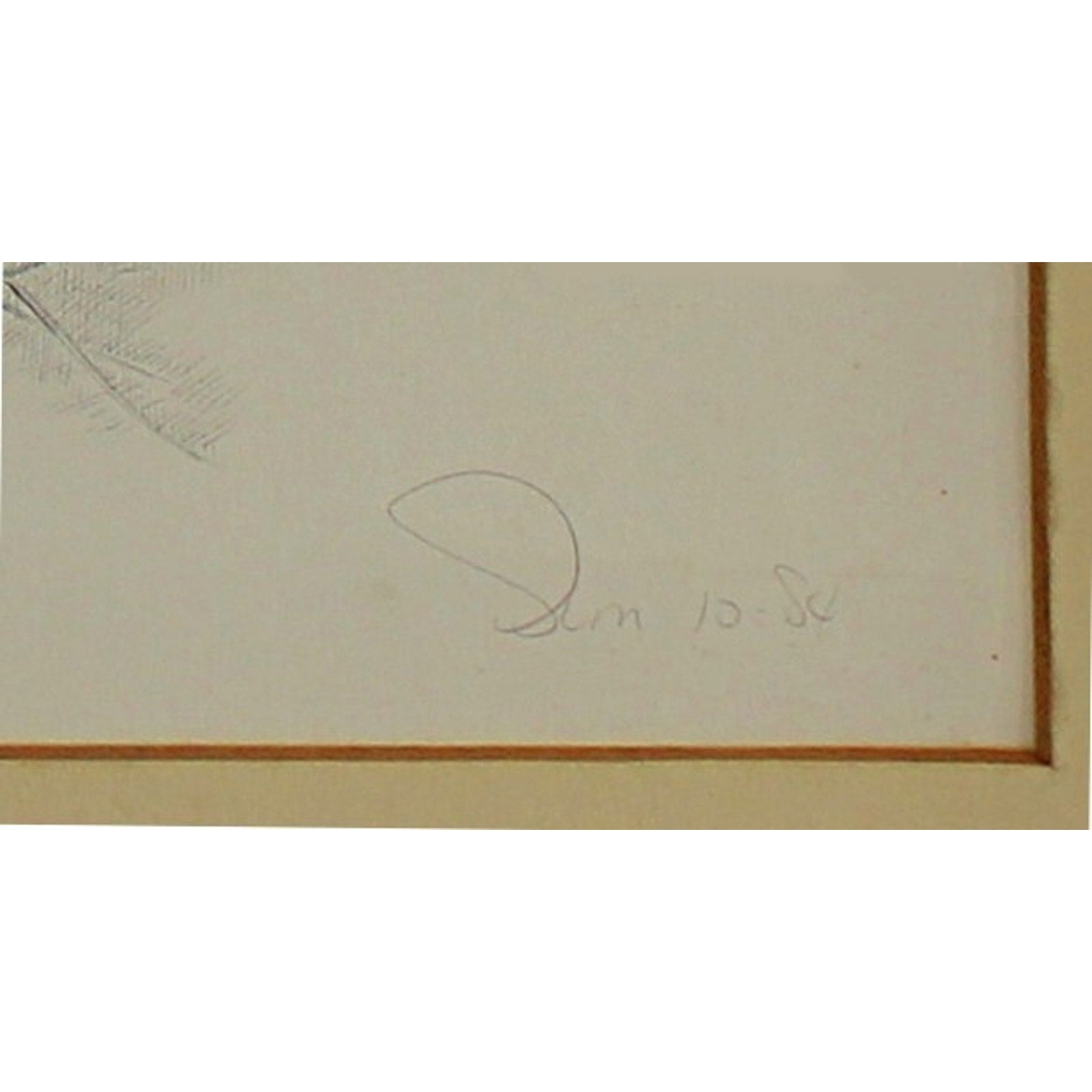 Signed and Numbered Artist Proof Print Matted and Framed Featuring a Raccoon