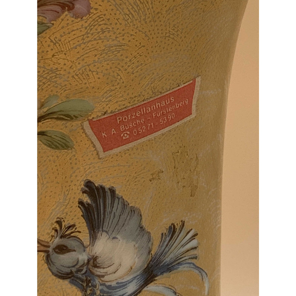 Vintage Porcelain Kaiser Fraumerey by Nossek Hand Painted Birds &Flowers Signed