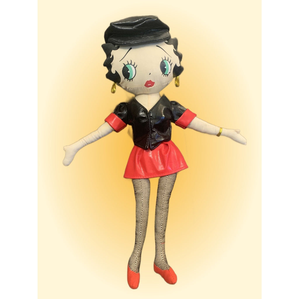 Two Rare Betty Boop Stuffed Dolls – “Sugar Loaf” and “Biker Betty”