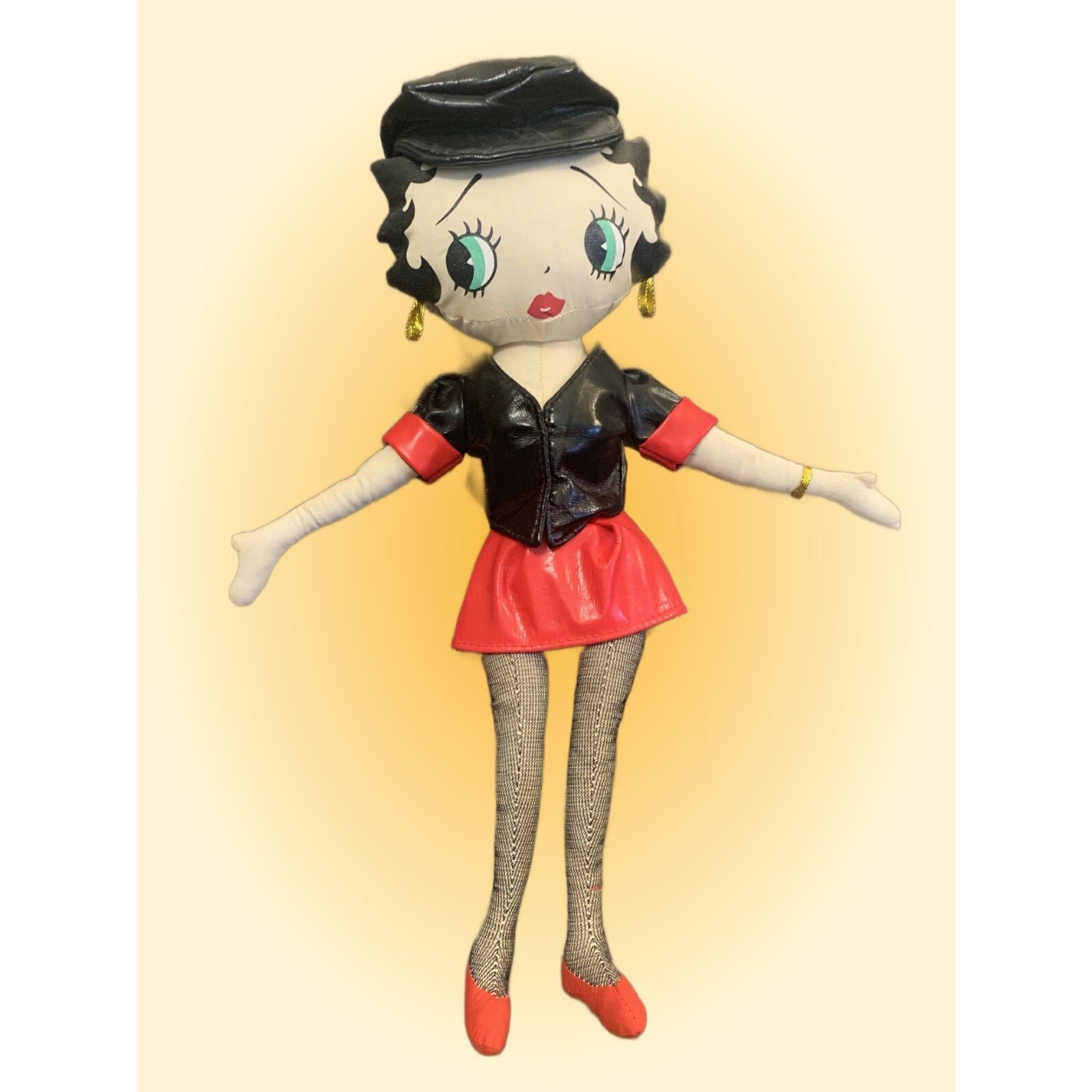 Two Rare Betty Boop Stuffed Dolls – “Sugar Loaf” and “Biker Betty”