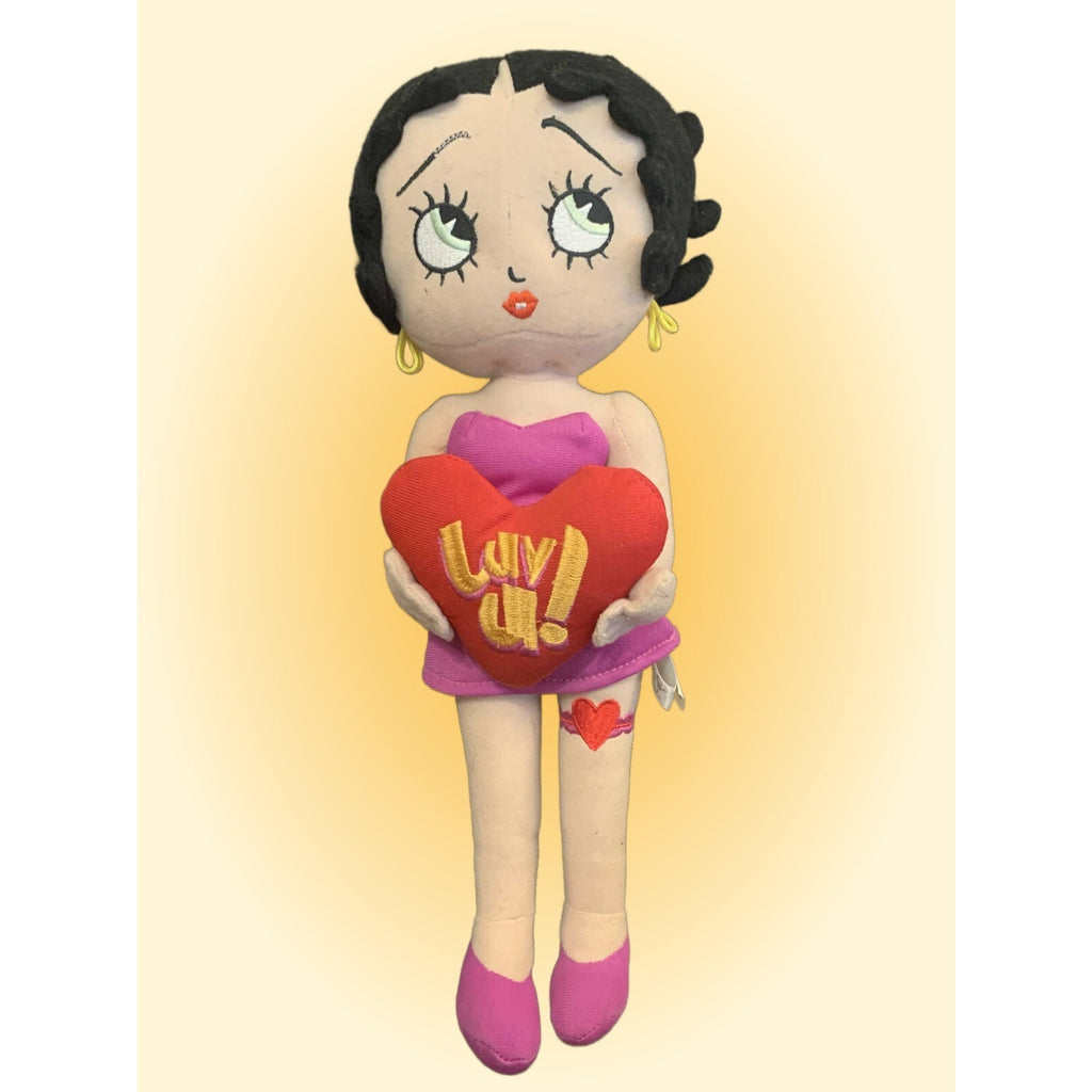 Two Rare Betty Boop Stuffed Dolls – “Sugar Loaf” and “Biker Betty”