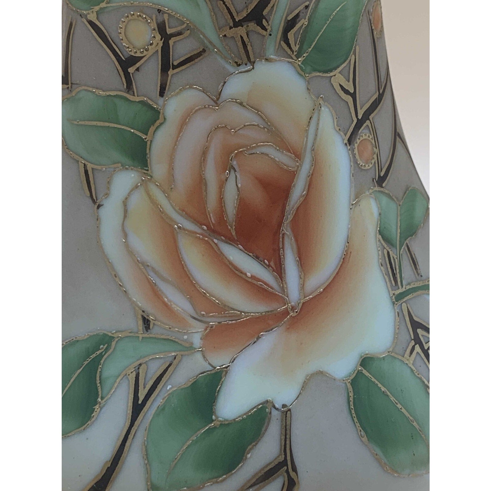 Antique 1911 Rare Nippon Hand Painted Floral Design With Gilded Gold Handles and