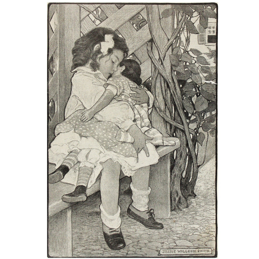 Antique Ladies Home Journal Cover Circa 1905 Matted and Framed