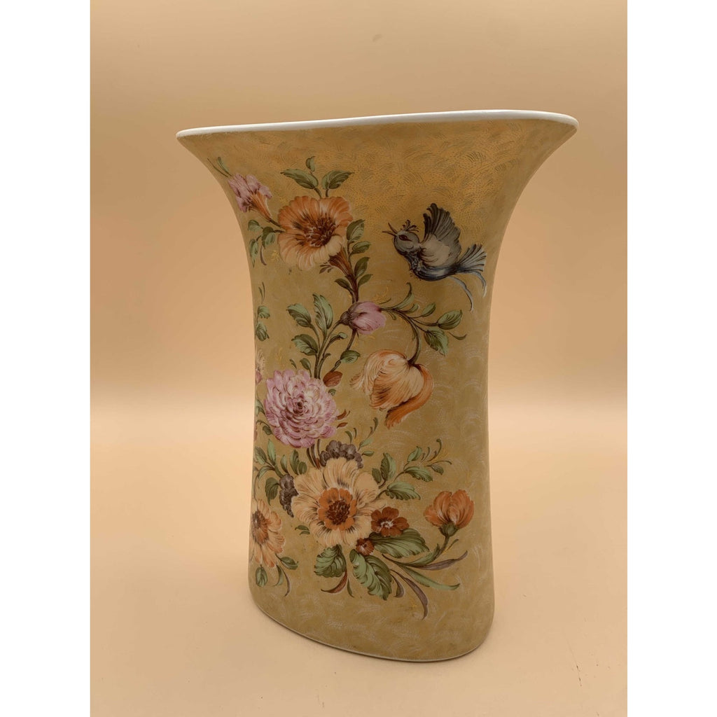 Vintage Porcelain Kaiser Fraumerey by Nossek Hand Painted Birds &Flowers Signed