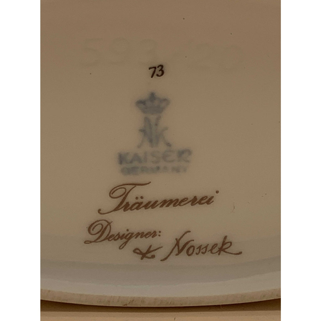 Vintage Porcelain Kaiser Fraumerey by Nossek Hand Painted Birds &Flowers Signed