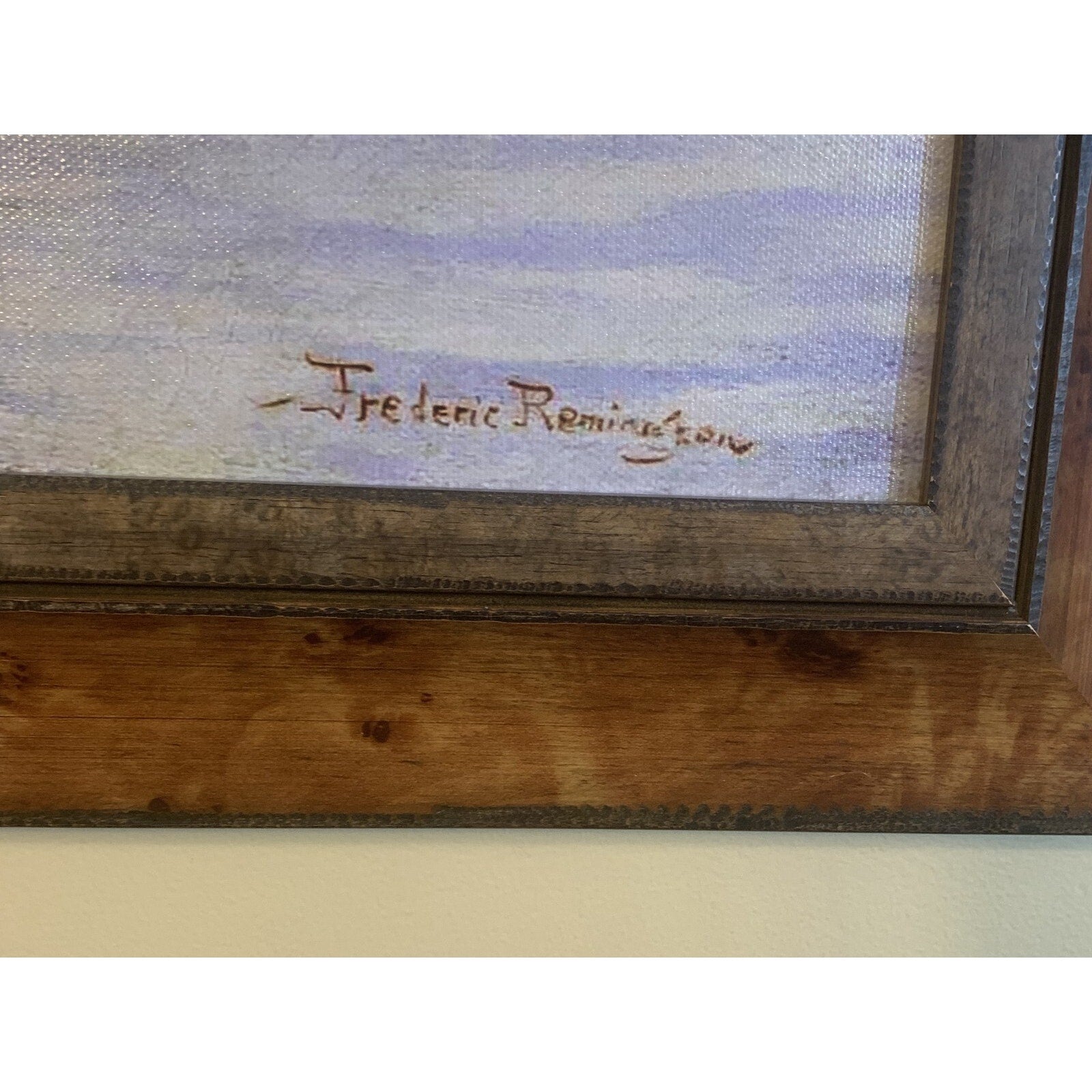Framed Giclée Canvas Reproduction of “The Emigrants” by Frederic Remington