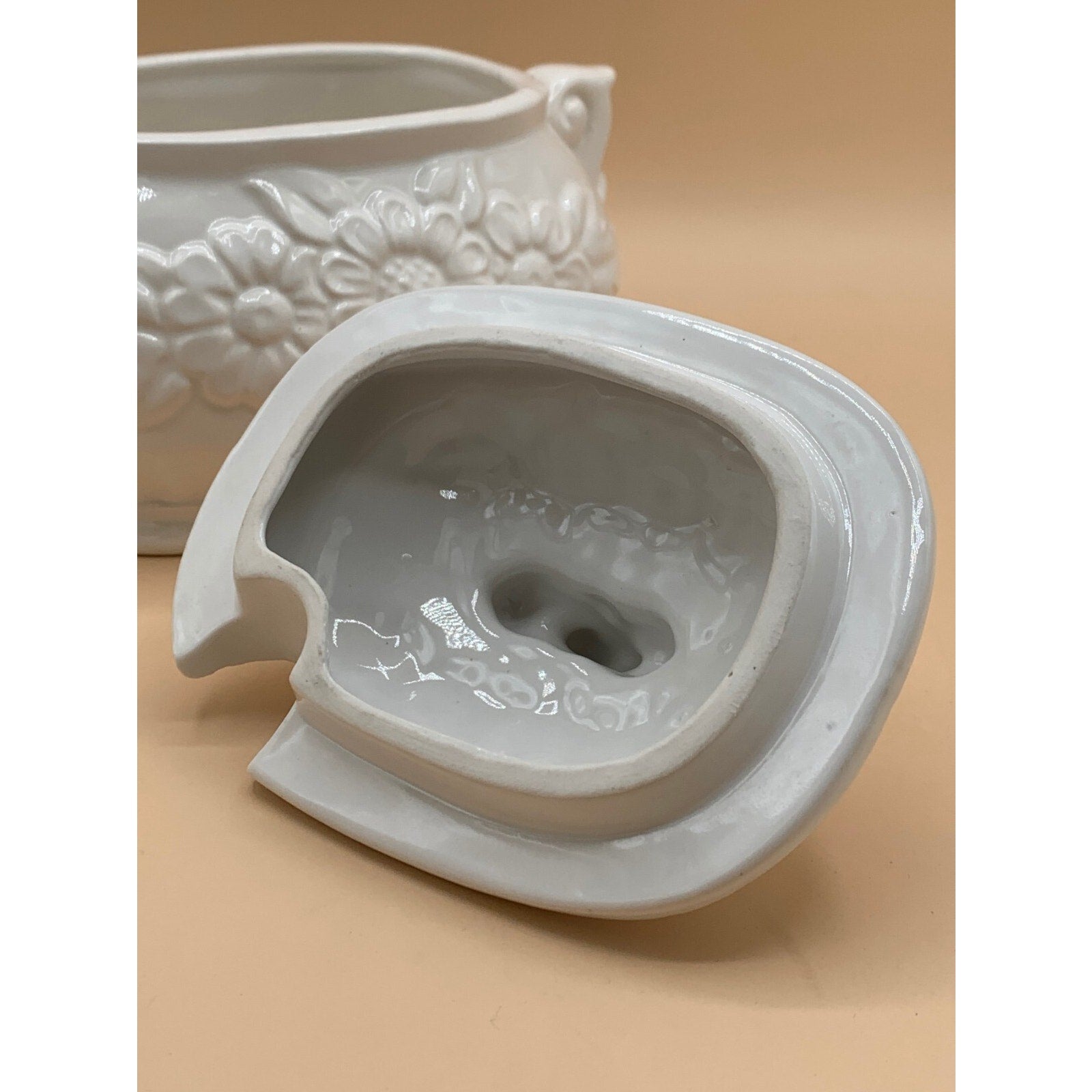 Vintage Himark Kitchen Gourmet Ceramic Gravy Boat with Lid