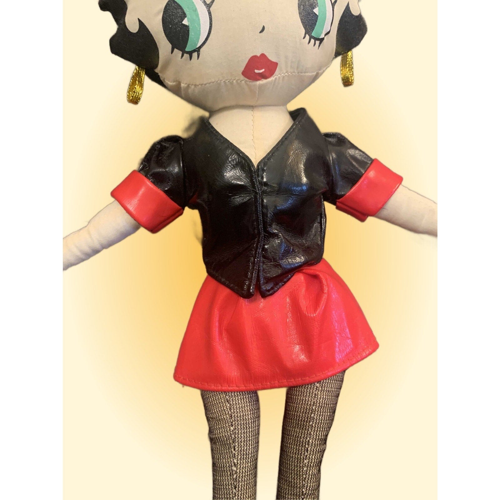 Two Rare Betty Boop Stuffed Dolls – “Sugar Loaf” and “Biker Betty”
