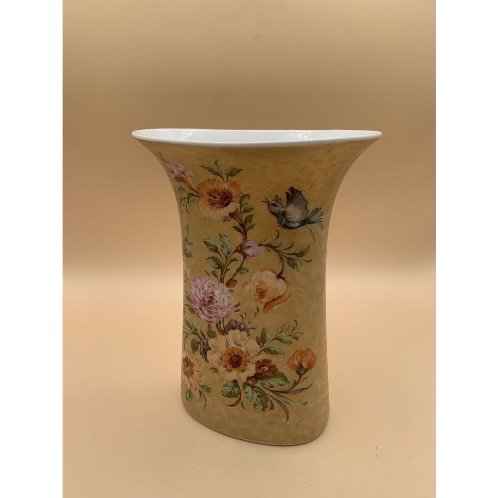 Vintage Porcelain Kaiser Fraumerey by Nossek Hand Painted Birds &Flowers Signed