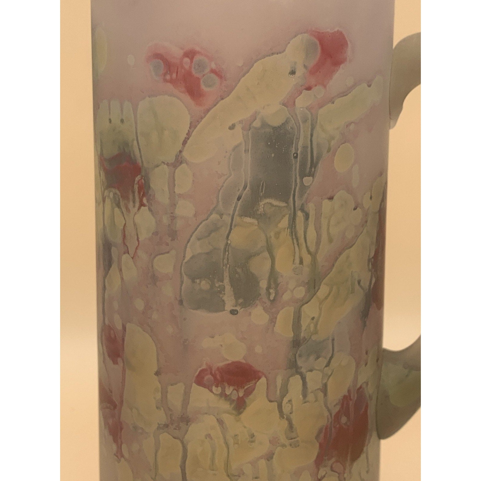 Vintage Hand Painted B.Z.T. Ltd. Art Nouveau Pitcher and Five Highball/Tumblers