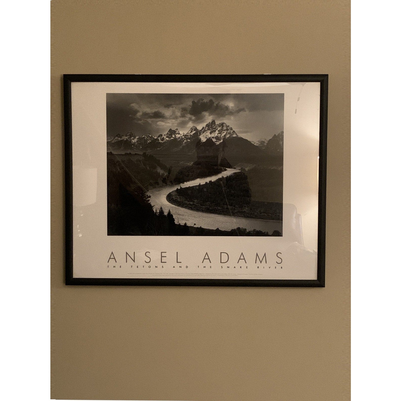 Genuine Authorized Framed Print Ansel Adams “The Tetons and the Snake River”