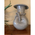 Large Italian Twisted Rope Wrapped Glazed Pottery Vase